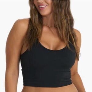 NWT Vuori Women's Halo Performance Crop Black Heather Size Small